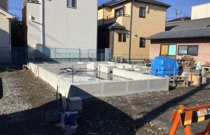 モデルハウス建築中！