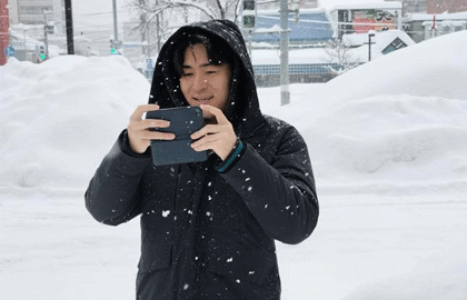真冬の北海道