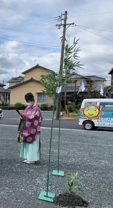 地鎮祭をおこないました。