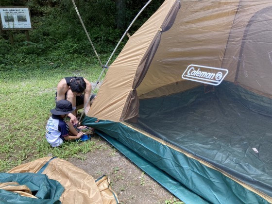 子供との初キャンプ！