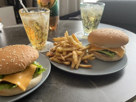 手作りハンバーガーセット