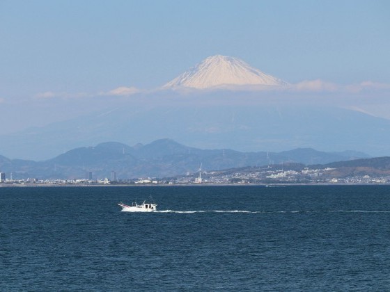 焼津から見える富士山