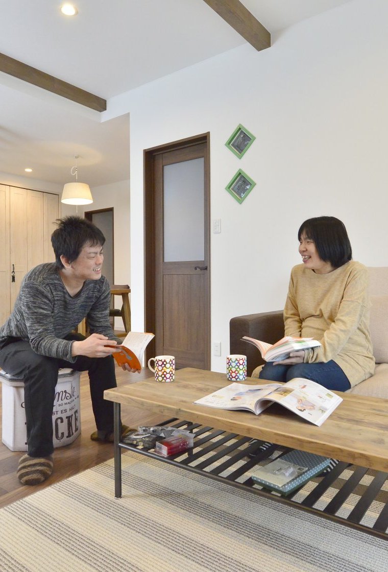 ご夫婦それぞれの趣味のスペースが、これから始まる子育てをもっとワクワクさせるお家