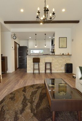 まるで落ち着いたカフェに来た気分になるお家