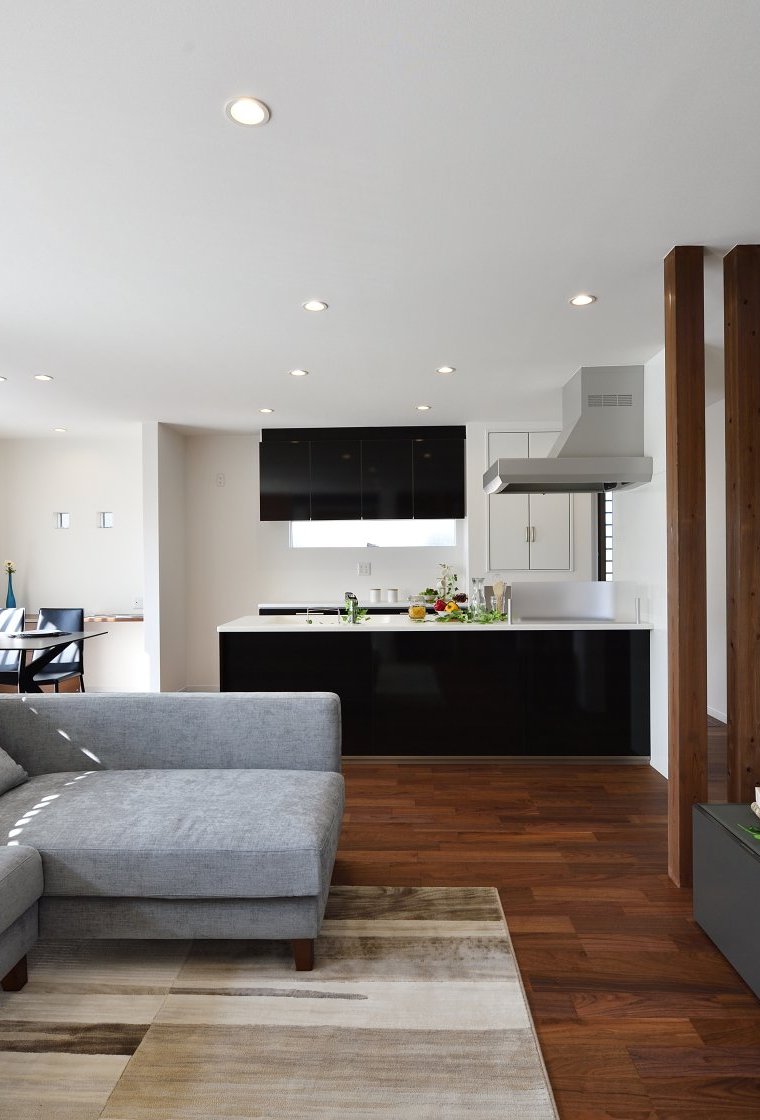 家全体の立体感が、家族の一体感を生むお家