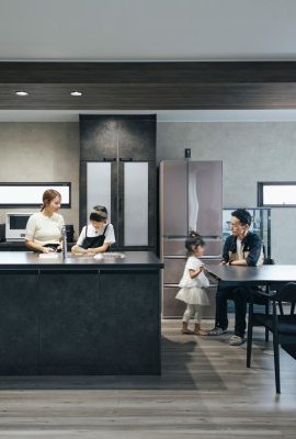 二世帯の暮らし方までデザインされた家事ラクなお家