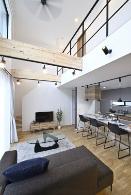 スタイリッシュモダンな吹き抜けの家