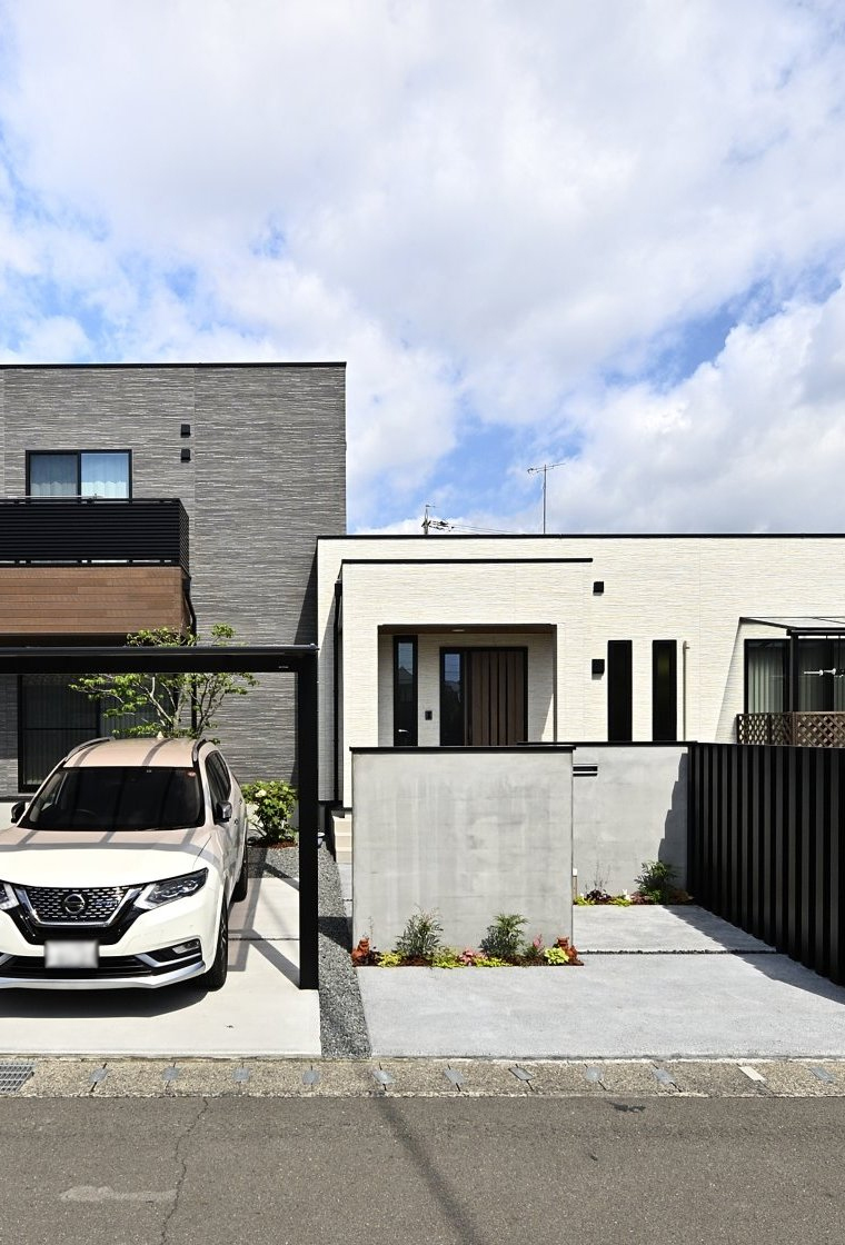 心地良いときの流れる二世帯住宅のお家