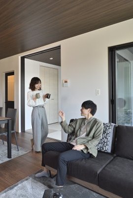 家族みんなの暮らしやすさを叶えた二世帯住宅