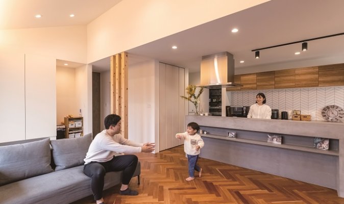 夢とこだわりがたくさん詰まった、 北欧テイストの開放感あふれる平屋