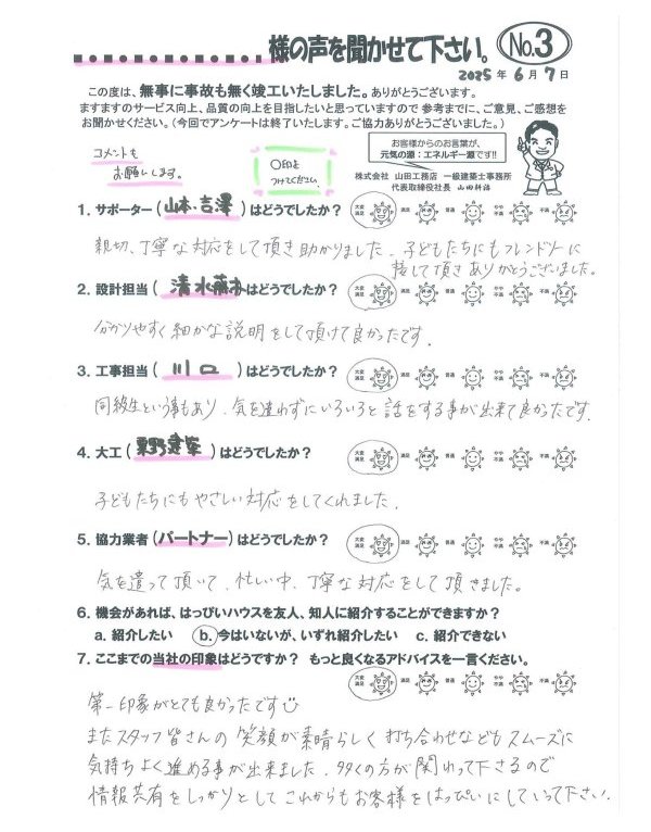 子どもたちにもフレンドリー